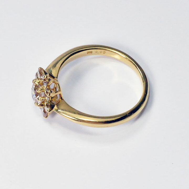 楽天市場】輝き30％アップ！ K18 ダイヤモンド0.9ct 9スターリング 
