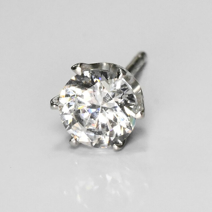 楽天市場】【侍ダイヤモンド】ダイヤモンド0.5ct シングルピアス 