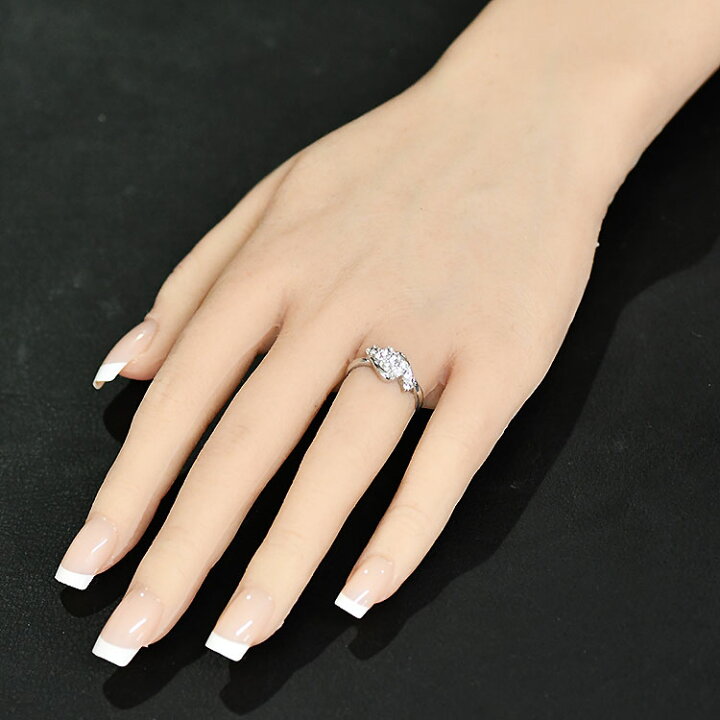 楽天市場】プラチナ ダイヤモンド0.5ct スウィートテンリング H&C 鑑別 