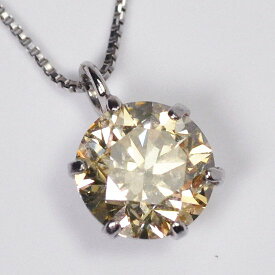 現品限り！ ダイヤモンド ネックレス プラチナ ダイヤモンド0.559ct（M・SI2・VERYGOOD・鑑定書付） スタッドペンダント（ネックレス） Pt900 6本爪 ティファニー爪