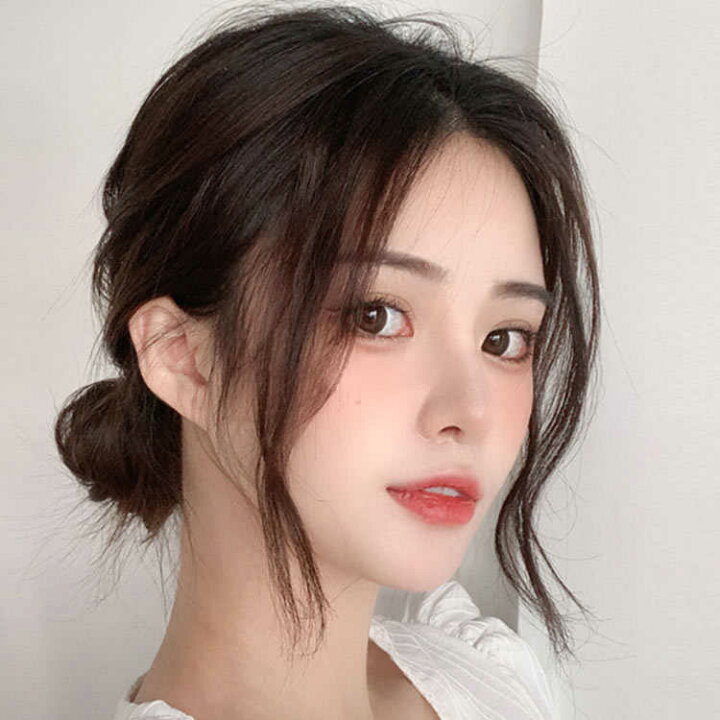 ウィッグ かつら 2枚入り つむじ ショート トップピース ヘアピース ミディアム レディース ワンタッチ 人毛 付け毛 傾き前髪 分け目 前髪 前髪ウィッグ 増毛 女性 小顔効果up 斜め分け 白髪隠れ 脱毛隠し 自然 軽薄 送料無料 部分ウィッグ 頭頂部 日本産 斜め分け