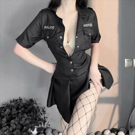 大網ストッキング付き コスプレ セクシー ポリス 制服 警察 婦警 婦人警官 エロ 超過激 コスプレ ミニスカ セクシー エロ コスチューム ミニワンピ ハロウィン クリスマス 黒 ポリス コスプレ セクシー コスチューム 警察官 イベント パーティー 学園祭 文化祭 人気