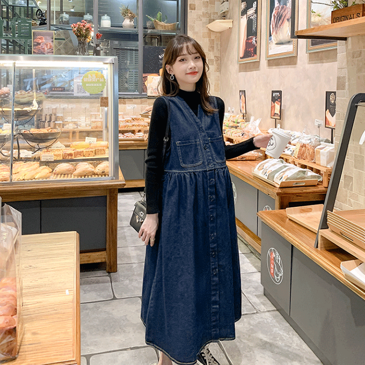 楽天市場】マタニティ デニムサロペット サロペットスカート 