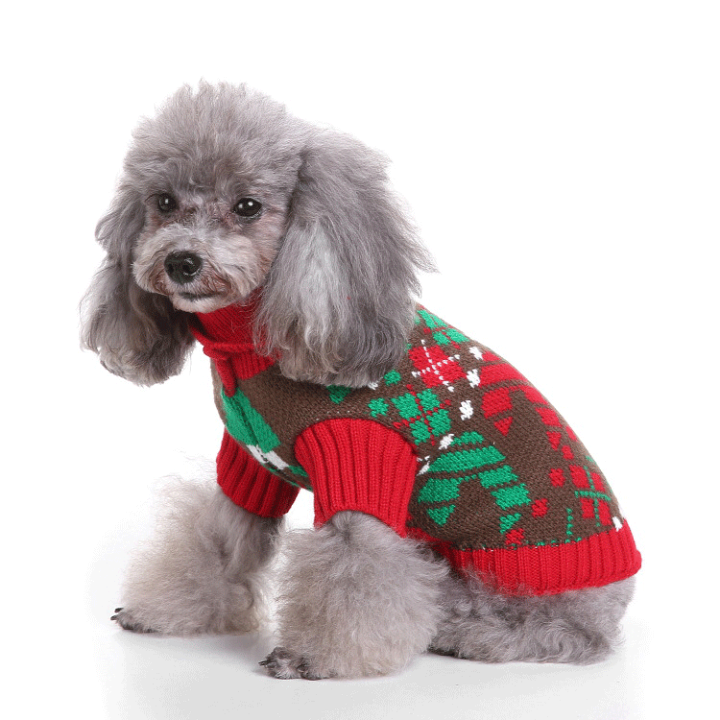 楽天市場】クリスマス 犬 服 セーター 新年 ニットセーター