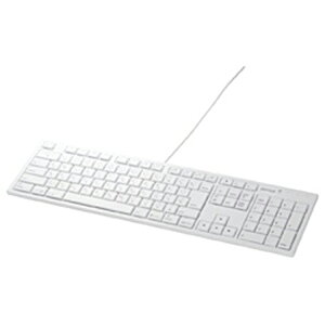 �o�b�t�@���[ �L�[�{�[�h �z���C�g BSKBM01WH �z���C�g �L�� USB