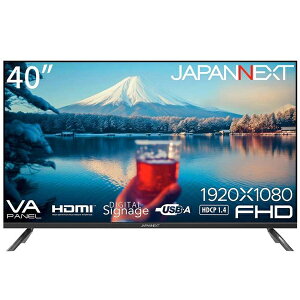 JAPANNEXT �W���p���l�N�X�g PC���j�^�[ JN-V40TFHD-U 40�^ �t��HD(1920×1080) ���C�h