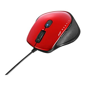 �o�b�t�@���[ BUFFALO �L�� BlueLED 5�{�^�� �l�I�t�B�b�g�}�E�X S�T�C�Y BSMBU510SRD ���b�h