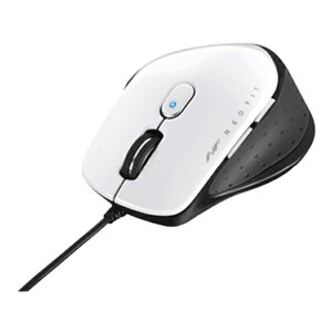 �o�b�t�@���[ BUFFALO �L�� BlueLED 5�{�^�� �l�I�t�B�b�g�}�E�X M�T�C�Y BSMBU510MWH �z���C�g