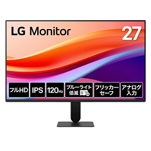 LGエレクトロニクス PCモニター LG Monitor ブラック 27U411A-B 27型 フルHD(1920×1080) ワイド 120Hz