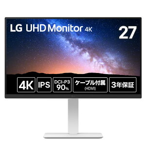LG GW[ PCj^[ LG UHD Monitor 4K zCg 27US550-W 27^ 4K(3840×2160j /Ch
