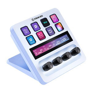 ELGATO �G���K�g STREAM DECK + 10GBD9911-JP �z���C�g �V���[�g�J�b�g�L�[�{�[�h ���{��p�b�P�[�W