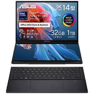 ASUS UX8406CAU9321WS ƒm[ƒgƒpƒ\ƒRƒ“(2‰æ–Ê) Zenbook DUO (2025) UX8406(365 Basic+Office Home&Business2024) ƒCƒ“ƒNƒEƒFƒ‹ƒOƒŒ[ UX8406CA-U9321WS