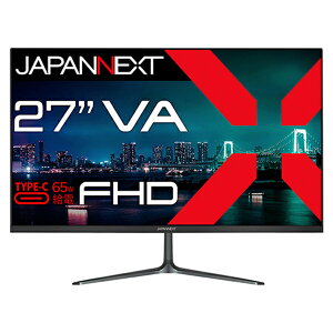 WplNXg(JAPANNEXT) JNV27FHDC65W USB-Cڑ PCj^[ JN-V27FHD-C65W 27^ tHD(1920×1080) Ch