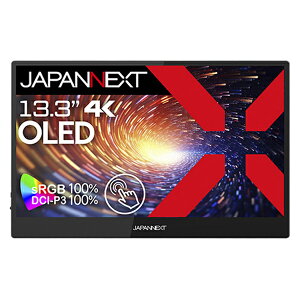 WplNXg(JAPANNEXT) JNMDOLED1331UHDRT USB-Cڑ PCj^[ oCj^[ JN-MD-OLED1331UHDR-T 13.3^ L@EL 4K(3840×2160j Ch