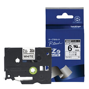 �u���U�[ ���� �s�[�^�b�` ���~�l�[�g�e�[�v TZe-S211 ��6mm (������/��/���S��) TZe TAPE �� ������ /6mm��
