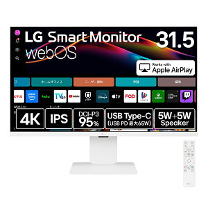LG�G���N�g���j�N�X USB-C�Ή� PC���j�^�[ 31.5�^ �z���C�g 32U830SA-W 4K(3840×2160�j ���C�h 60Hz