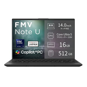 �x�m�� �m�[�g�p�\�R�� FMVU59L1BA 14.0�^ Win11Home Core Ultra5 ������16GB SSD512GB Office�I�v�V�����t FMVU59L1BA �s�N�g�u���b�N U59-L1