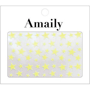 Amaily アメイリー ネイルシール No.5−32 星(蛍光イエロー)