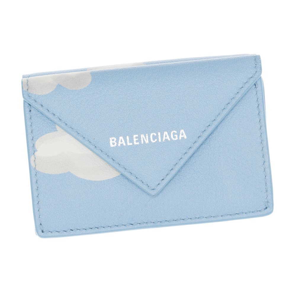 楽天市場】バレンシアガ ミニ財布 三つ折り財布 ペーパー クラウド 雲 