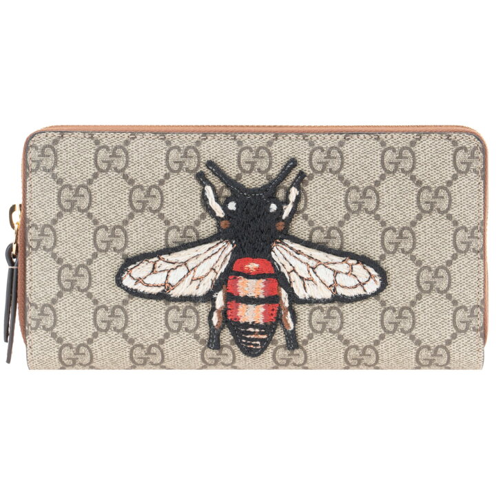 楽天市場 グッチ 財布 長財布 Gucci ファスナー長財布 メンズ Ggスプリームキャンバス ビー 蜂 ハチ Bee レザー K6r4g 15 ブラウン 送料無料 ヨーロッパ限定品 Zokzok楽天市場店