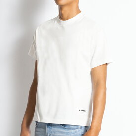 ジルサンダー JIL SANDER Tシャツ クルーネック ホワイト 半袖 カットソー メンズ レディース プレゼント ギフト 新品 正規品