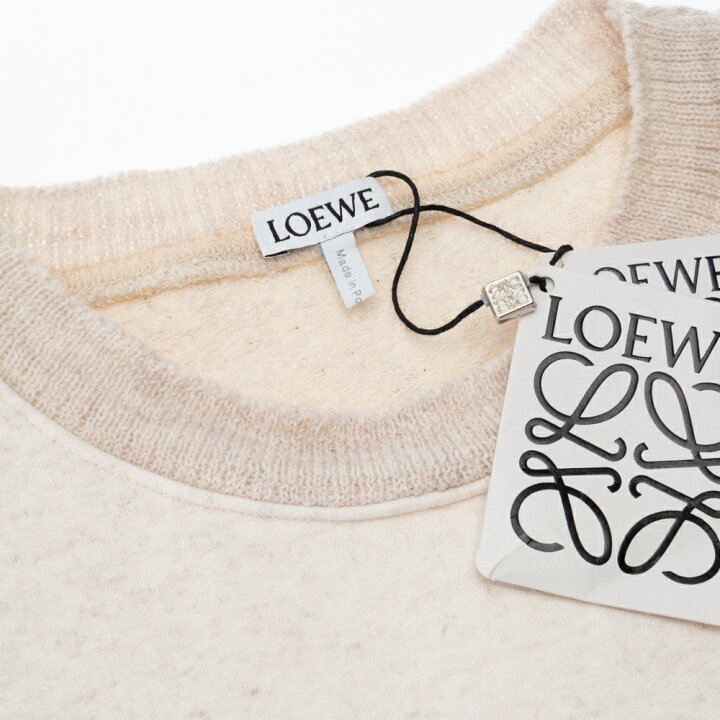 楽天市場】ロエベ LOEWE トレーナー トップス アイボリー レイヤード 