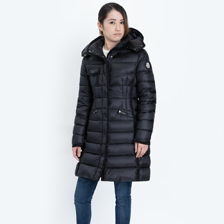 楽天市場 モンクレール ダウン レディース ダウンジャケット ダウンコート Moncler Hermine 00 0 エルミン ブラック フード付取外可 防寒着 黒 Moncler 999 腕ロゴ 新品 正規品 プレゼント ギフト Zokzok楽天市場店