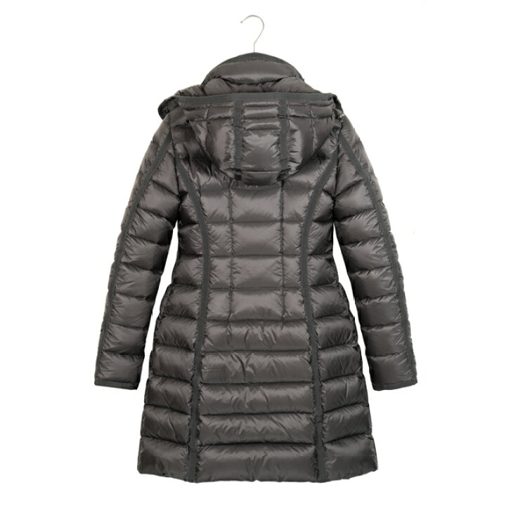 楽天市場 モンクレール レディース ダウン Moncler ダウンコート Hermine 915 サイズ00 フード付 ナイロン ジップアップ グレー 送料無料 アウター おしゃれ Zokzok楽天市場店