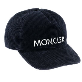 モンクレール キャップ ベースボールキャップ 野球帽 コーデュロイ ネイビー MONCLER 3B00005 04S0H 676 コットン 綿 メンズ レディース シンプル 刺繍ロゴ BERRETTO BASEBALL ユニセックス 帽子