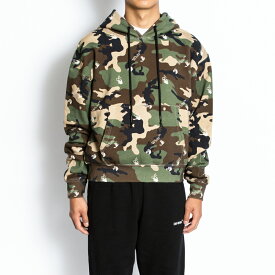 オフホワイト off-white パーカー プルオーバー 迷彩 ユニセックス スリムフィット OMBB037S21FLE0095600 CAMO OVER HOODIE NO COLOR OFF-WHITE 新品 正規品