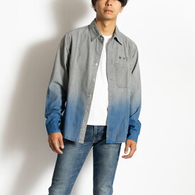 off-white オフホワイト デニムシャツ グラデーション メンズ OMYD027G20DEN0020945 XS VV_DEGRADE DENIM SHIRT GREY BLUE OFF-WHITE イタリア製 新品 正規品