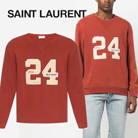 サンローラン SAINT LAURENT スウェット長袖 丸首 731083 Y37FY 6457/M Cotton sweatshirt