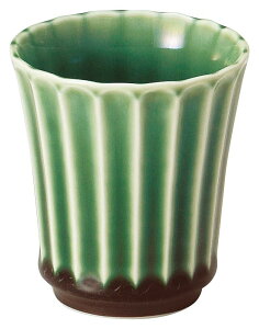 かすみ 緑 カップ 小 花伝 KOYO 光洋 光洋陶器 56171055 おしゃれ かわいい 和食器 可愛い 和陶器 業務用 食洗機対応 日本製