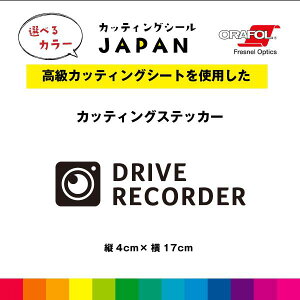 �J���� DRIVE RECORDER �J�b�e�B���O �V�[�� �c4cm×��17cm �h�����R �؂蕶�� �� ���O�p ���i�� �� �K���X ������� �V���v�� �I�ׂ�J���[ ��������