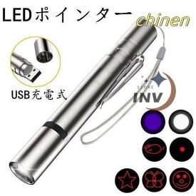 カラス撃退 ledポインター led ライト 猫グッズ USB充電式 UVライト