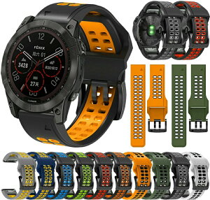 �l�C GARMIN��p �V���J�Q���r���v�o���h ��F �X�}�[�g�E�H�b�` QuickFit 22mm/26mm�K�p �A�E�g�h�A�X�^�C�����v�o���h ���t�� �ʋC�� �h�� �x���g�����x���g