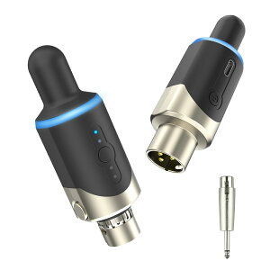 XIAOKOA ���C�����X�}�C�N�V�X�e�� 6.35mm�ϊ��A�_�v�^�[�t�� ����M�@�Z�b�g ���C�����X�g�����X�~�b�^�[���V�[�o�[ XLR �[�d�� �}�C�N�ƃ~�L�T�[/PA�V�X�e��/�A���v�𖳐��Ōq���� �����y�A��