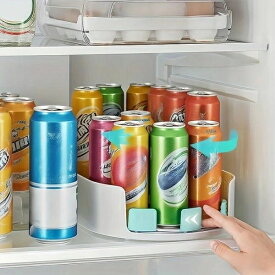 長方形取り外し可能収納トレイ、キッチンキャビネット・パントリー・カウンタートップ用スパイスボトルオーガナイザー、透明プラスチック構造、複数コンパートメントデザイン、冷蔵庫交換ストレージボックス、冷蔵庫整理セット 省スペース360°回転冷蔵庫棚 -