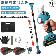 電動剪定バサミ 充電式剪定ばさみ 電動ハサミ 電動 剪定 ばさみ バサミ コードレス 切断直径30mm 電動 高…