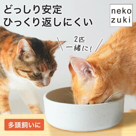 猫が水をよく飲む器 水入れ 食器 [ヘルスウォーター ボウル L 大] 水飲み 陶器 水 皿 水分補給 水入れ器 ひっくり返らない 倒れない こぼれない 洗いやすい シンプル 多頭飼い 子猫 シニア 日本製 国産 獣医推薦 オーカッツ aukatz セラミック 猫用食器 グリーン ホワイト
