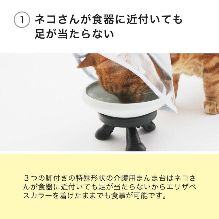 楽天市場】食器台 猫 エリザベスカラー 専用 まんま台 餌台 南部鉄器 