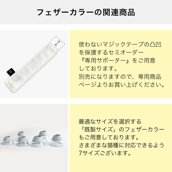 楽天市場】セミオーダー エリザベスカラー 猫 クリア ハード 首周り 
