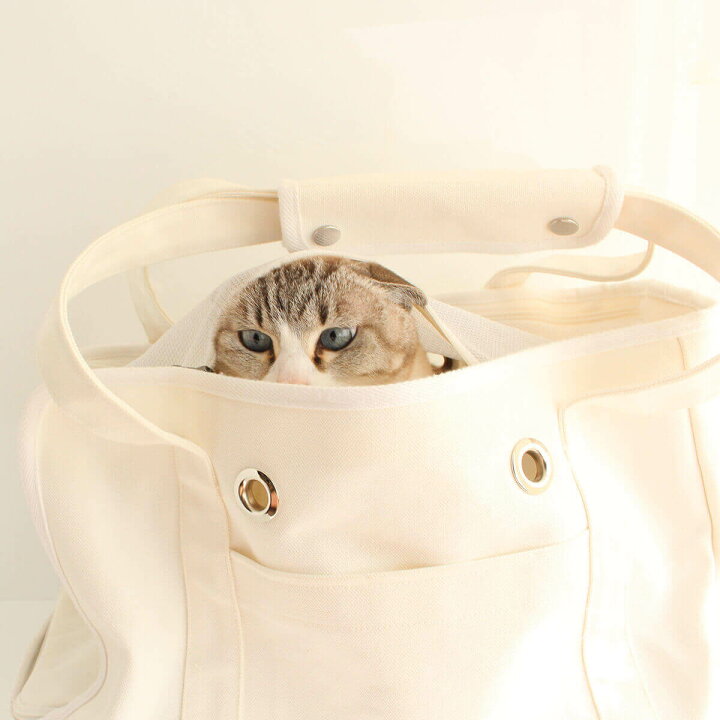楽天市場】猫 キャリーバッグ ねこずきなトート ペットキャリー 避難 