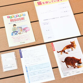 猫 避難 防災用品 nekozuki 防災セット 簡易版 防災カード 迷子チラシ ステッカー