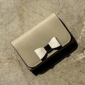 本革 名刺入れ カードケース リボン シュリー オーダーメイド 名入れ 2部屋タイプ ミニ財布 レディース 日本製 山羊革 オリジナル シンプル おしゃれ ギフト プレゼント 誕生日 入学 卒業 就職 春財布 シーバイシーレザー 送料無料