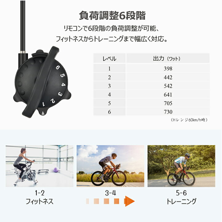 楽天市場】【6段階負荷調整】ローラー台 固定 サイクルトレーナー 