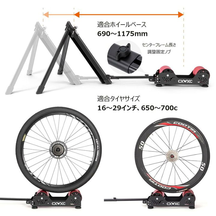 楽天市場】【コンパクト】【3段階負荷調整】自転車 サイクルトレーナー 