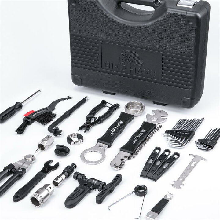 86%以上節約 メンテナンス用ツールボックス BIKE HAND 自転車 工具セット 20点 シマノ対応 整備 修理 工具キット (YC-799)