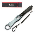 フィッシュグリップ 青物 グレー 釣り道具 魚掴み器 ルアー 魚ばさみ バス釣り 釣り フィッシュグスケール スーパーセ…