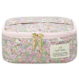 【マラソン期間 P5倍】 サンリオ 化粧ポーチ バニティポーチ 大容量 トラベルポーチ 大きめ ブラシ収納 リバティ ハローキティ マイメロディ リトルツインスターズ キキララ キャラクター 誕生日プレゼント 持ち運び 旅行 レディース シャレールヤハタ